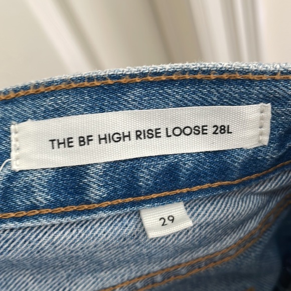 Aritzia Denim Forum - The BF High Rise Loose - Light Wash - L28 W29 - Picture 15 of 16
